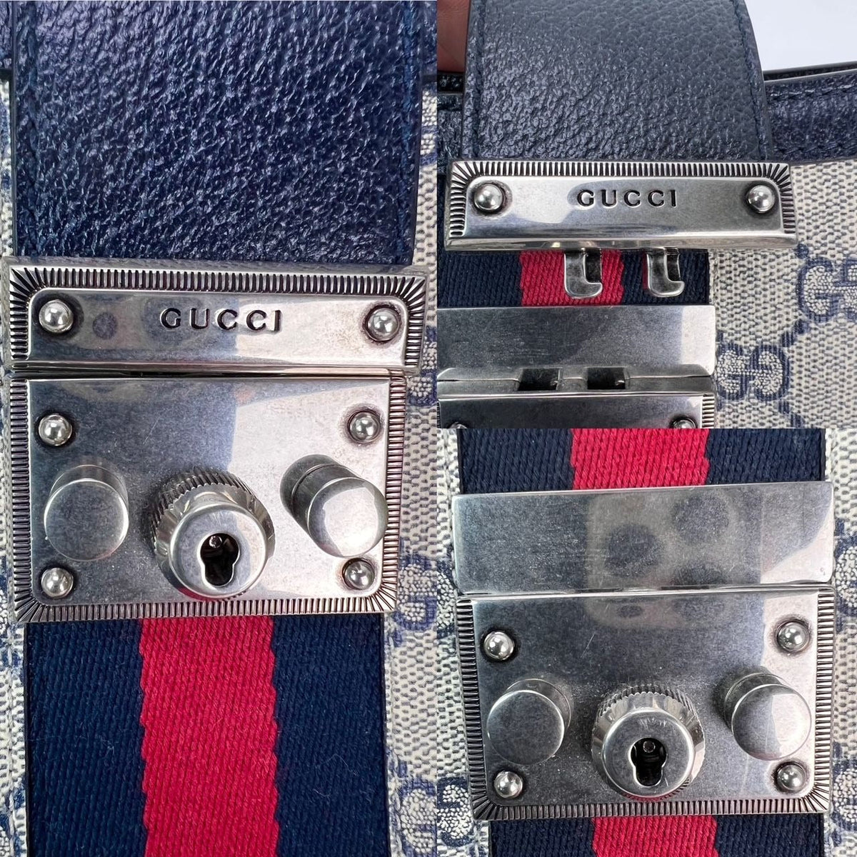 Gucci GG Supreme Padlock Tote Bag