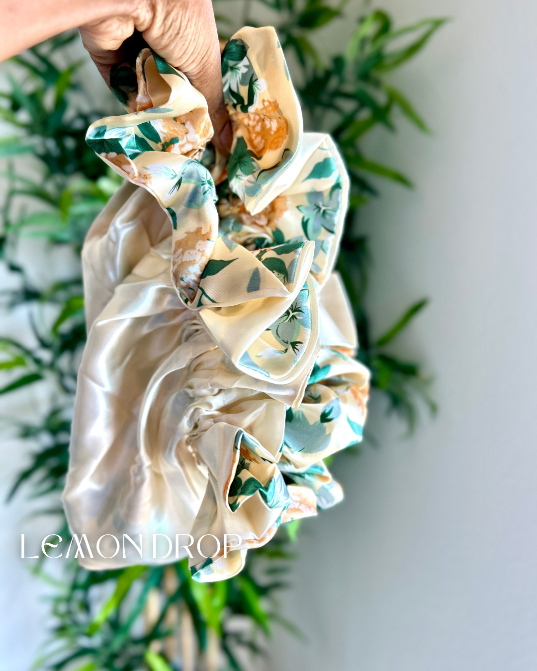 Garden Peach All Satin Bonnet
