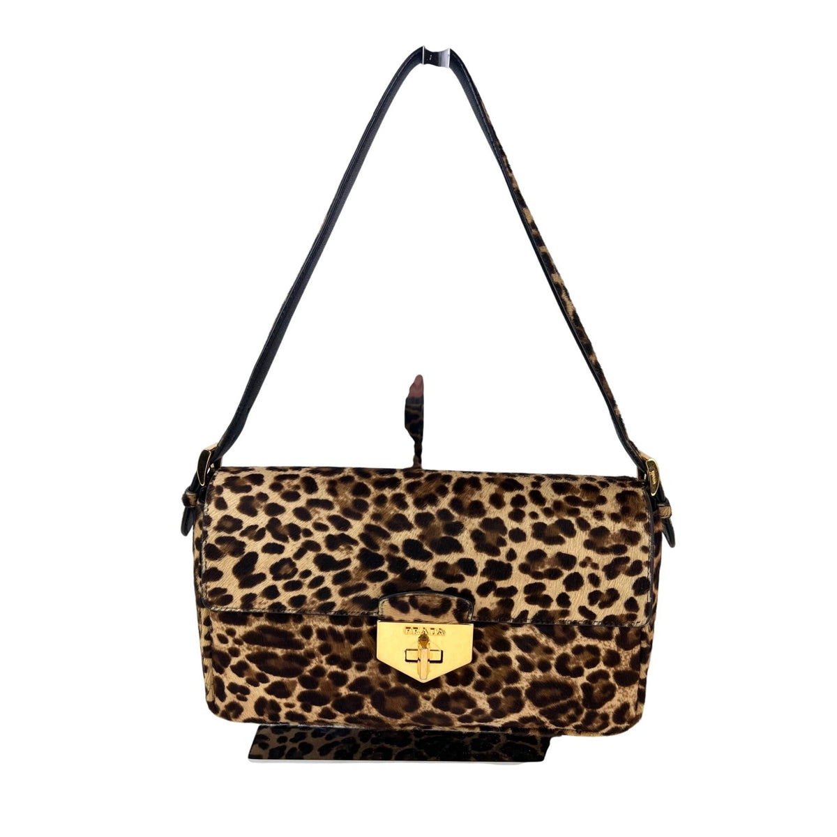 Prada Leopard Print Shoulder Bag