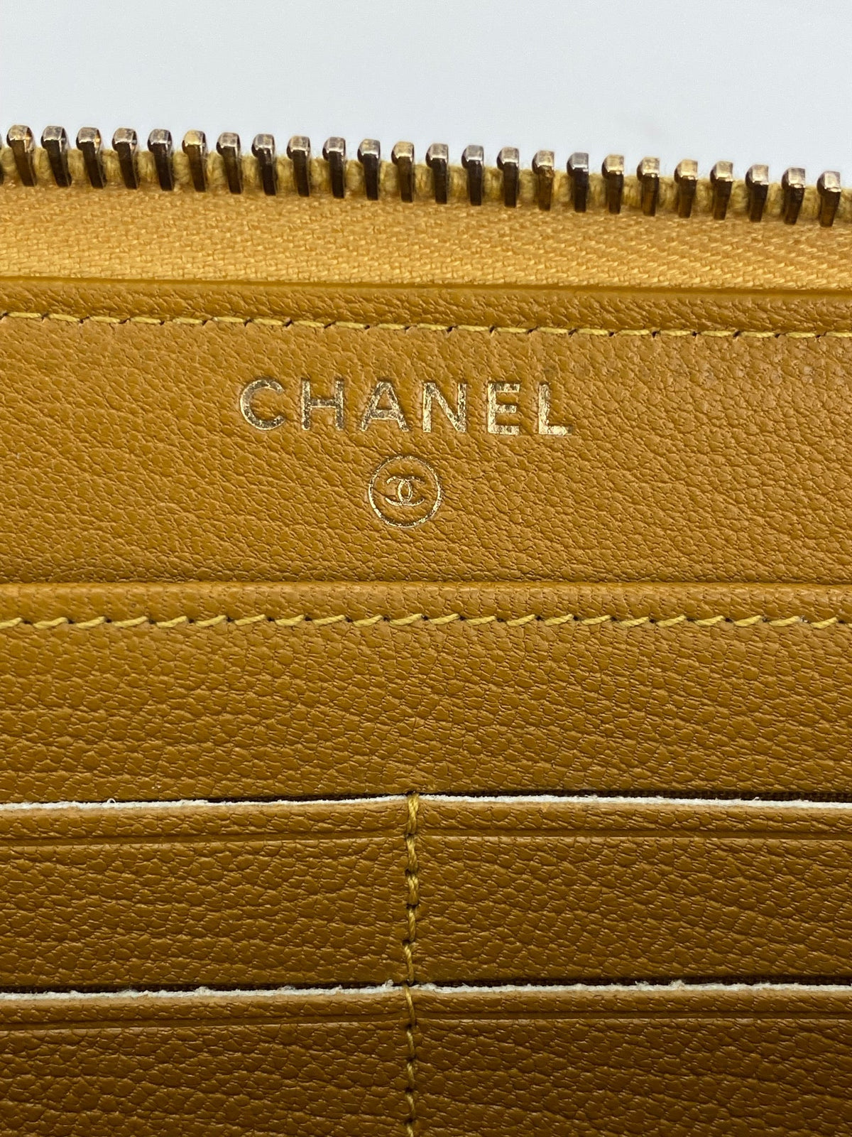 Chanel Yellow Patent Leather Wallet