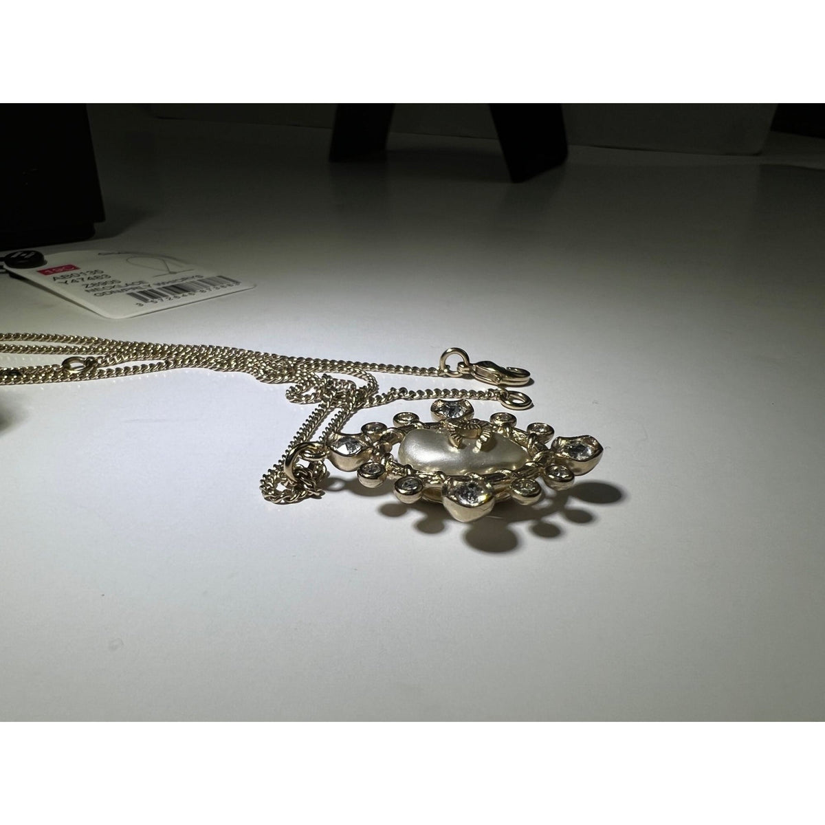 Chanel Crystal CC Necklace | Gold-Tone Jewelry
