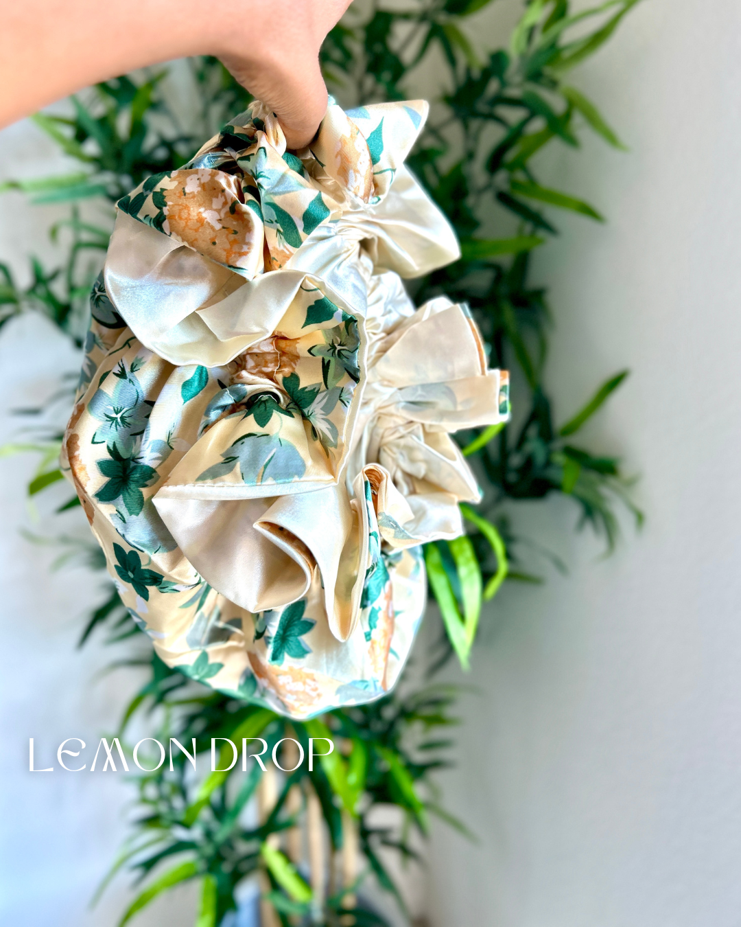 Garden Peach All Satin Bonnet