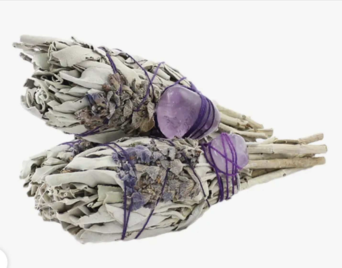 Sage Torch Smudge - Lavender & Amethyst