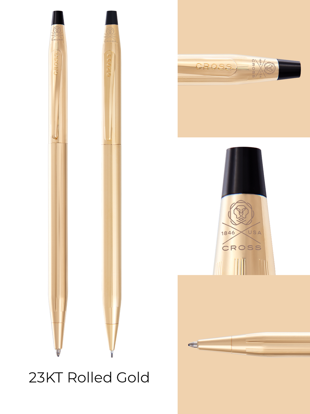 Manifestation 23KT Gold Plated Pen and Pencil Set