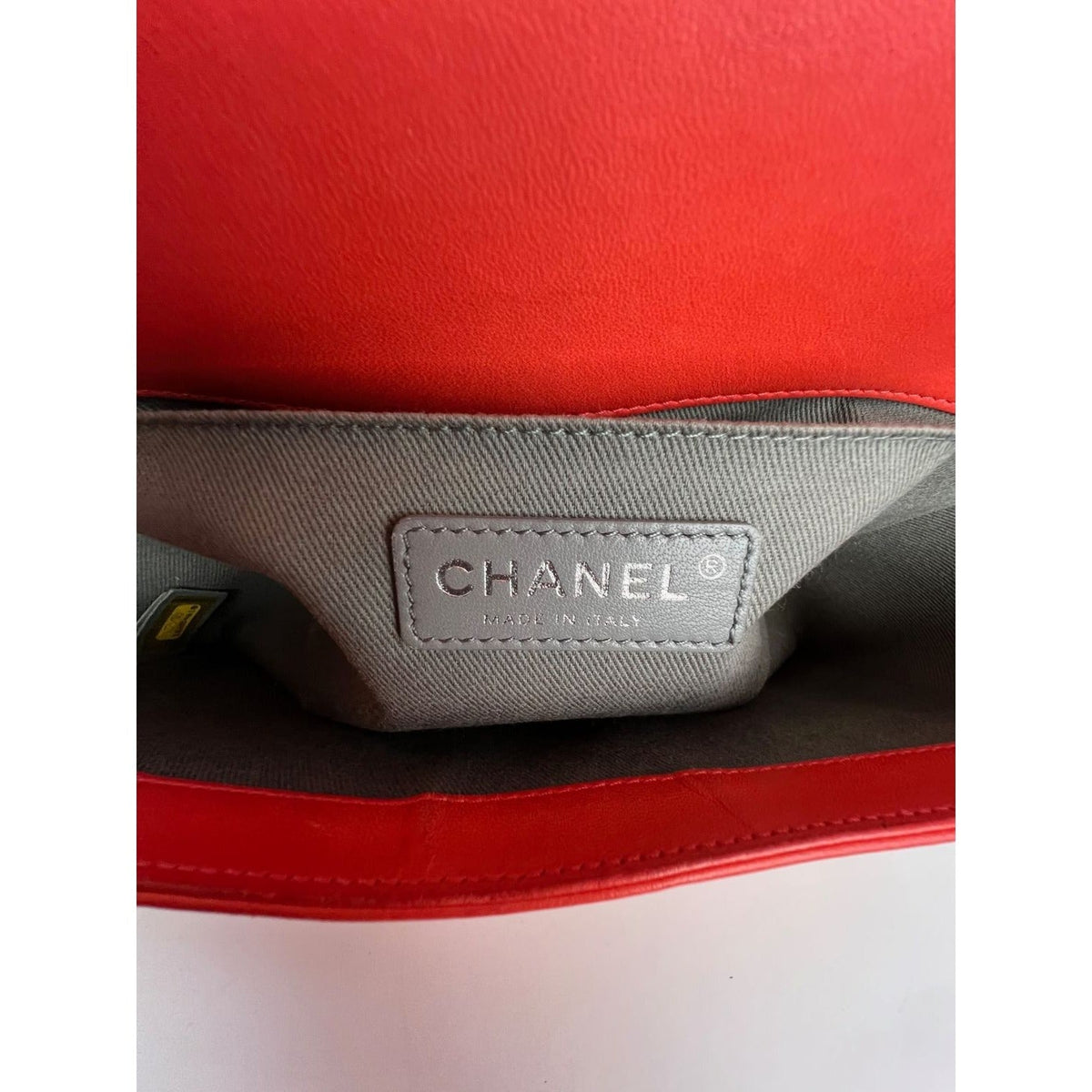 Chanel Red Boy Bag | Medium Quilted Lambskin