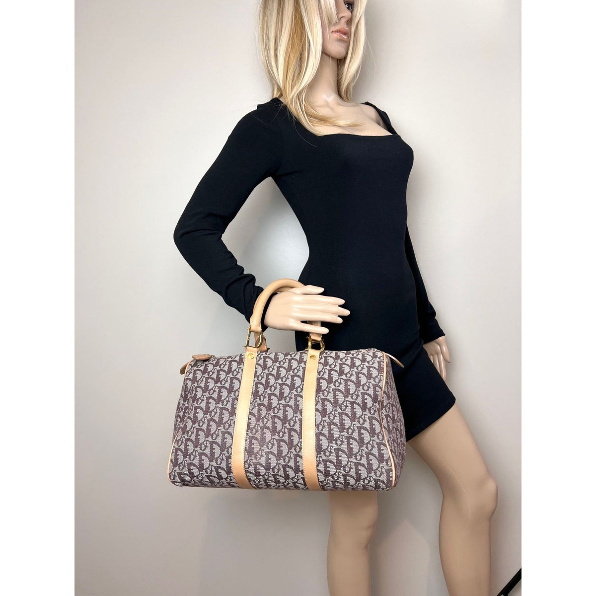 Christian Dior Medium Canvas Handbag