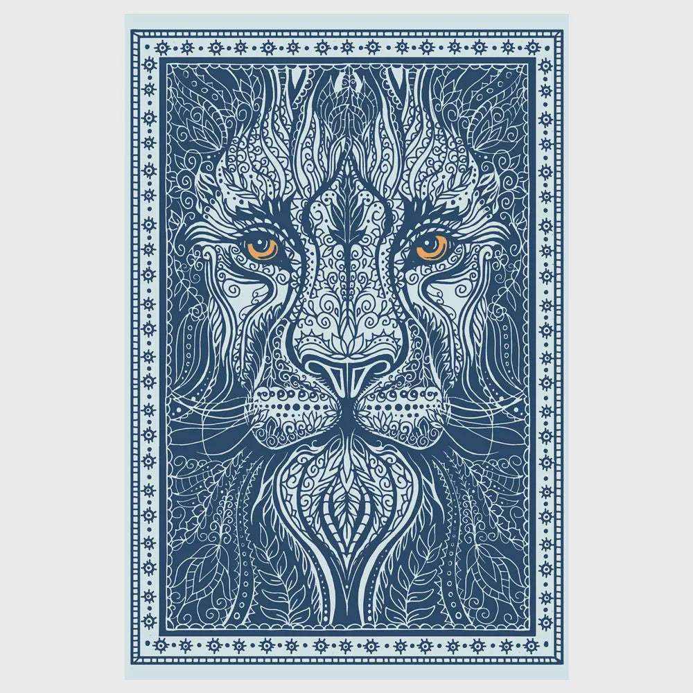 Alter 3D Lion Tapestry