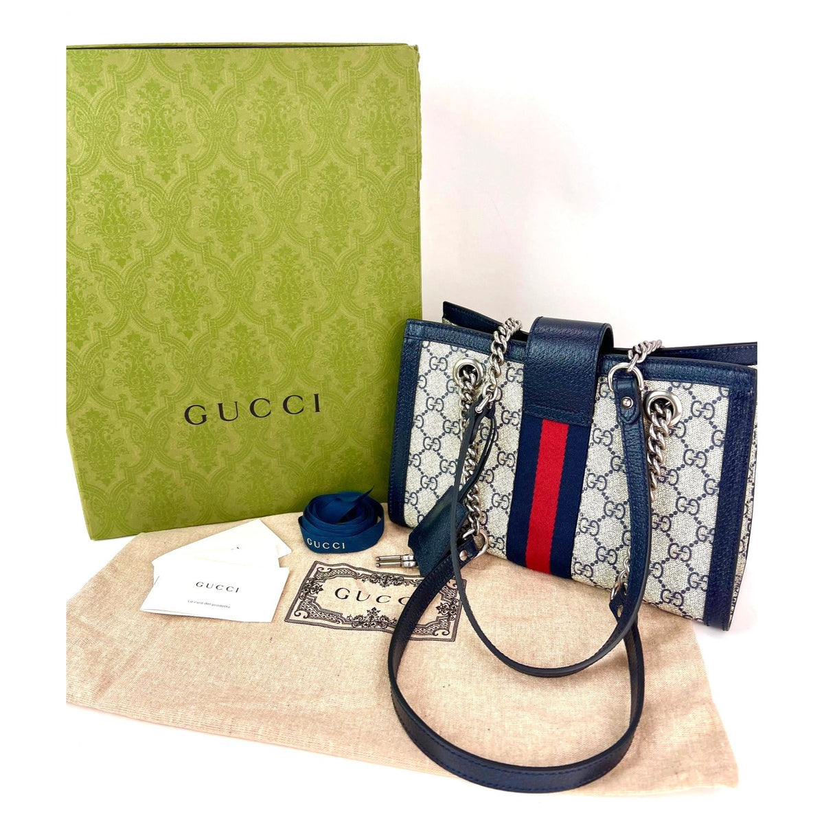 Gucci GG Supreme Padlock Tote Bag