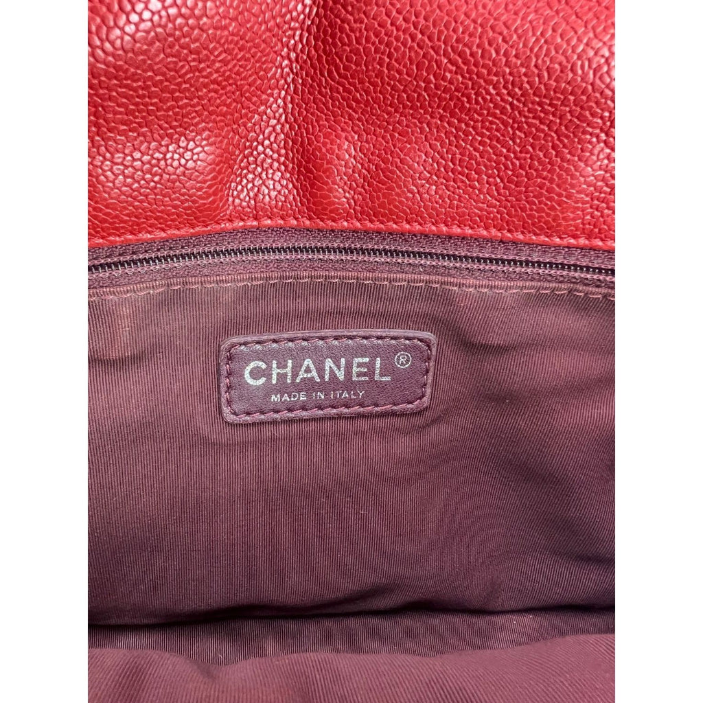 Chanel Caviar Quilted Medium French Riviera Red Flap