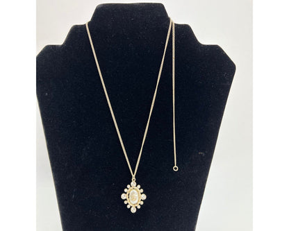 Chanel Crystal CC Necklace | Gold-Tone Jewelry
