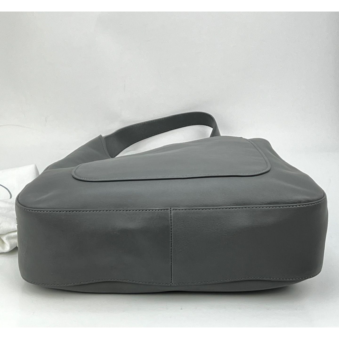 Prada Vitello Daino grey Hobo Bag