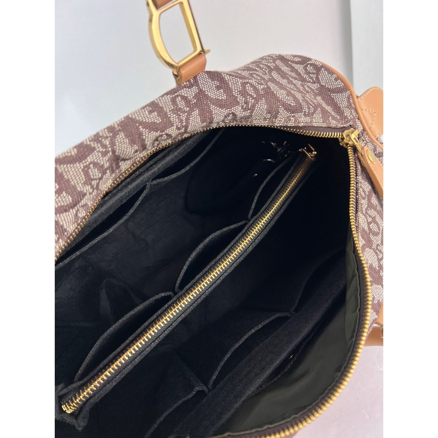 Christian Dior Vintage Trotter Diorissimo Medium Brown Boston Bag