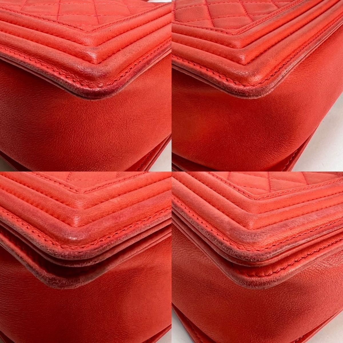 Chanel Red Boy Bag | Medium Quilted Lambskin