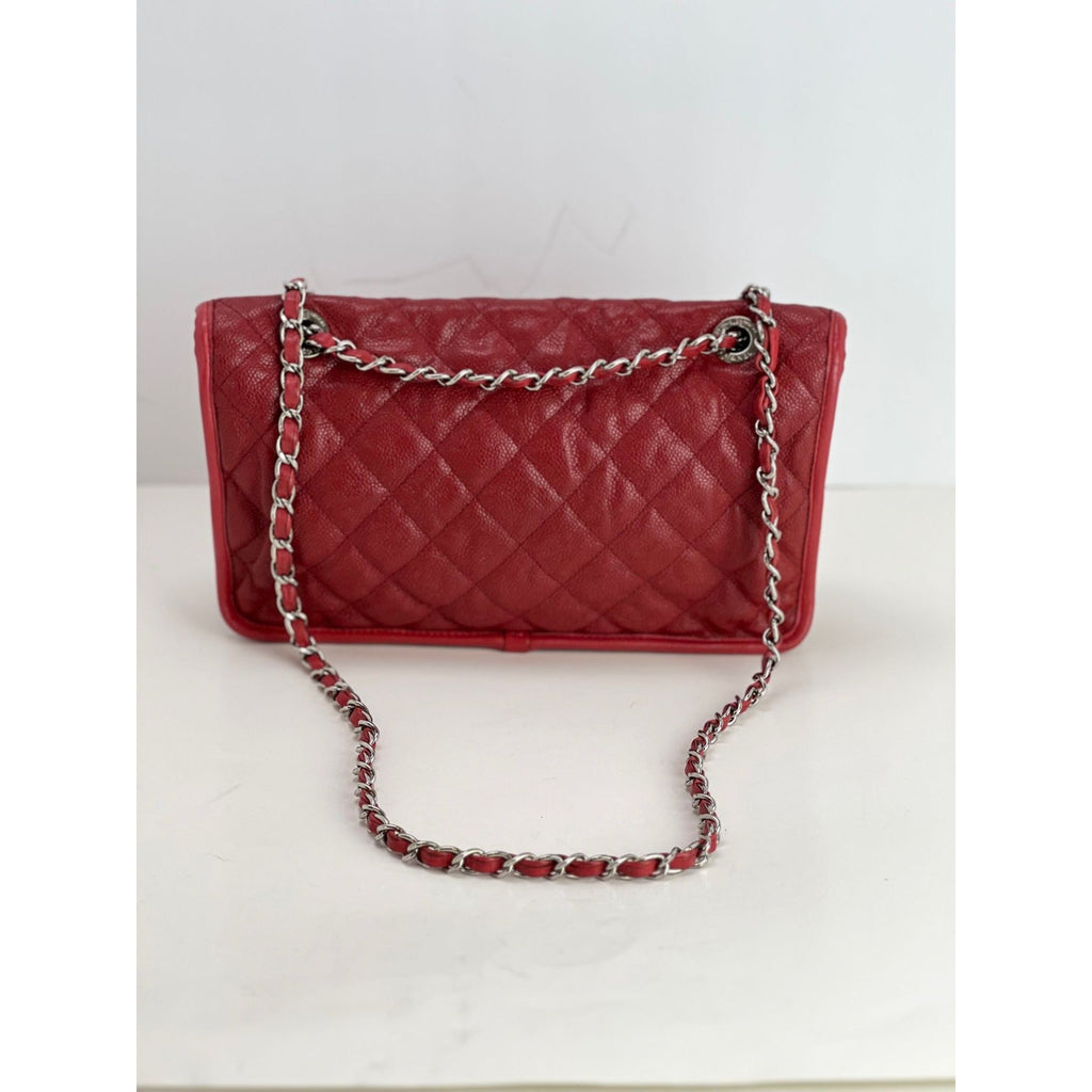 Chanel Caviar Quilted Medium French Riviera Red Flap