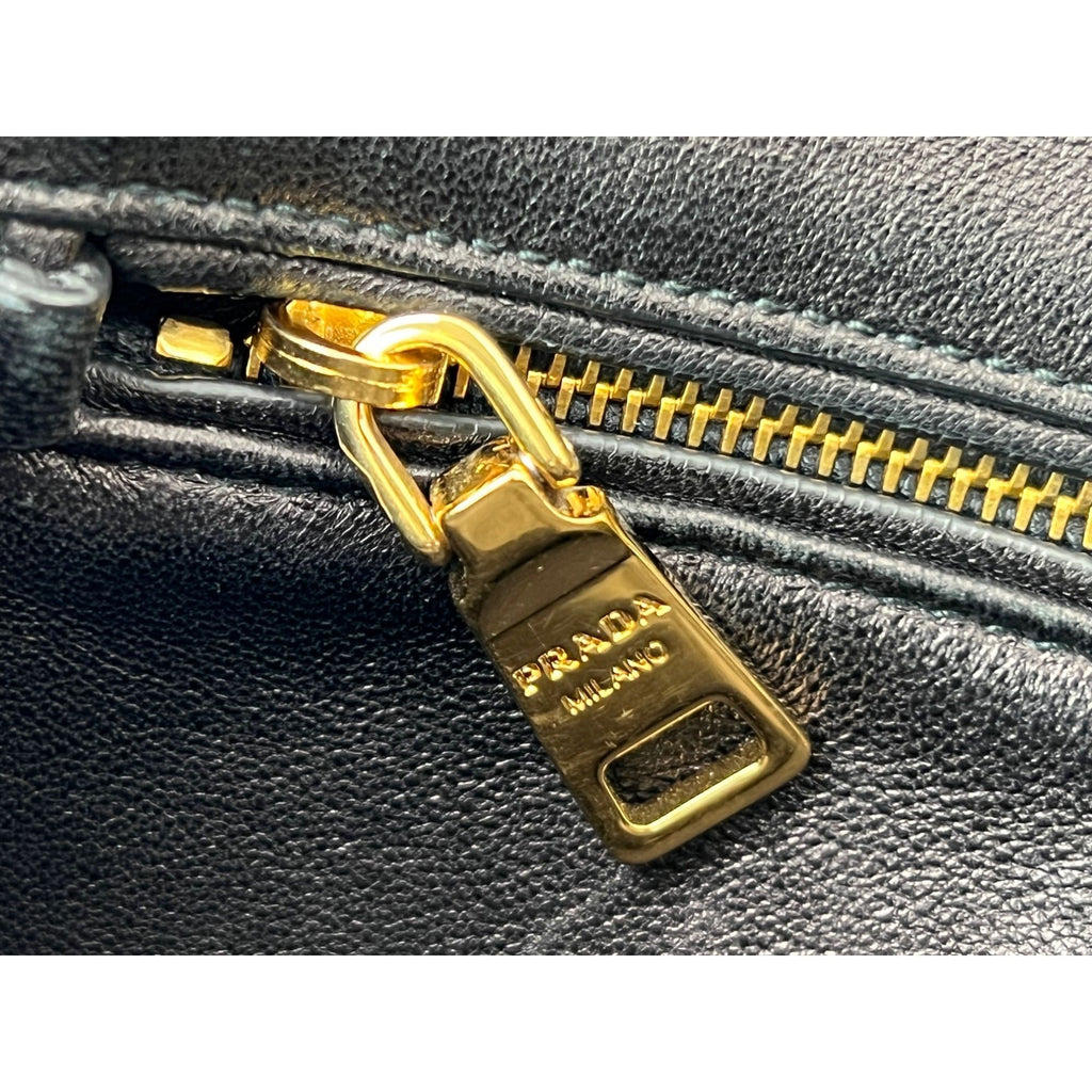 Prada Cavallino Leopard calf Hair Shoulder Bag