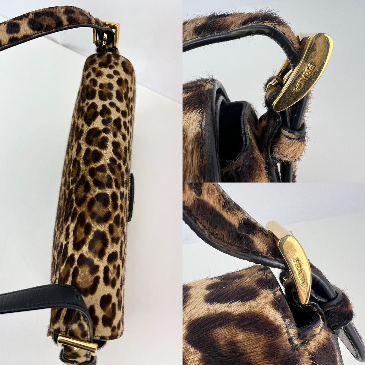 Prada Leopard Print Shoulder Bag