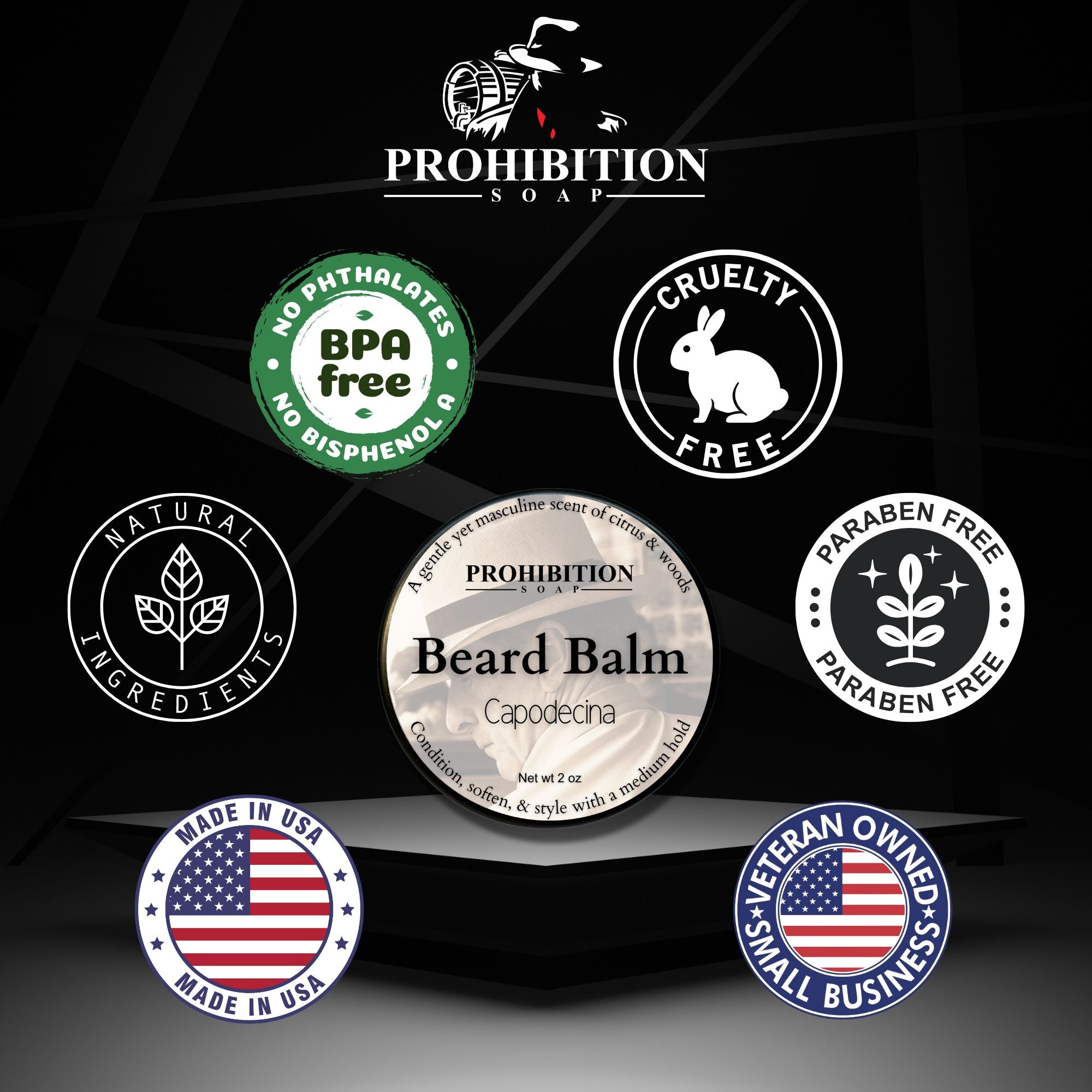 Capodecina Beard Balm- Confidence for the Man in Charge