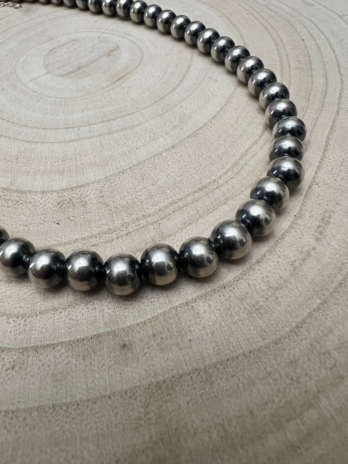 8mm Sterling Pearl Necklace - 18 inch - The Classic pearl necklace
