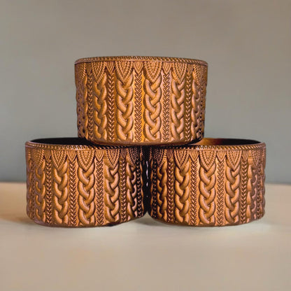 Metallic Copper MACRAME Tumbler Boot
