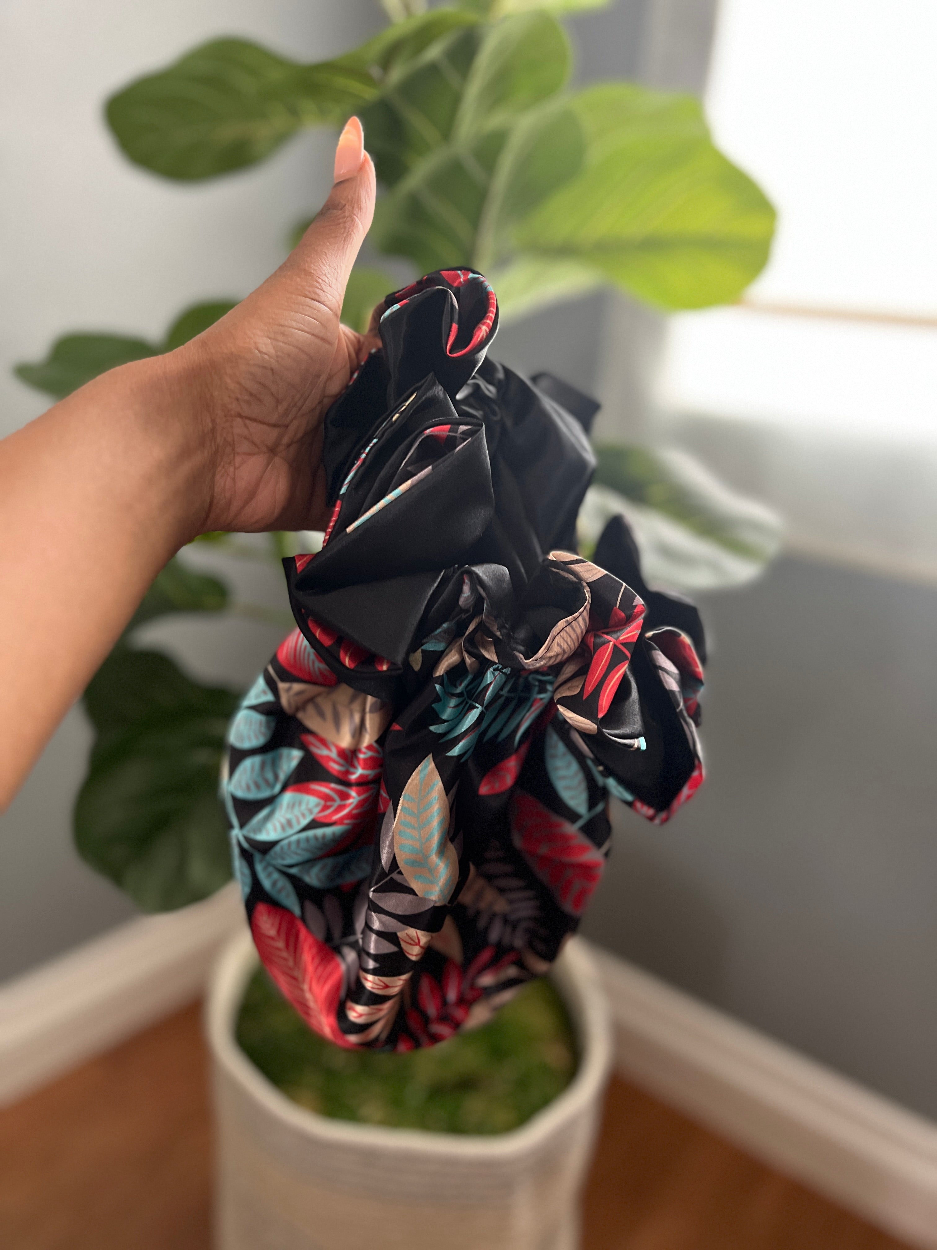 Garden Peach All Satin Bonnet