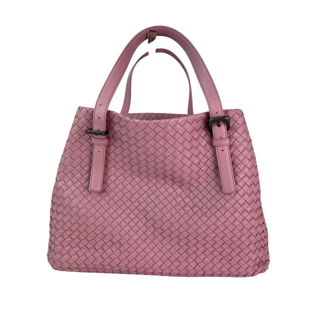 Bottega Venetta Nappa Intrecciato Large Seamless Rose Pink tote Bag