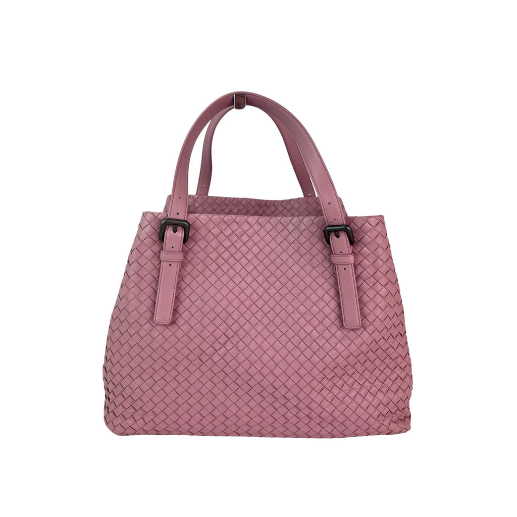 Bottega Venetta Nappa Intrecciato Large Seamless Rose Pink tote Bag