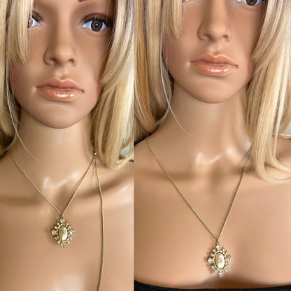 Chanel Crystal CC Necklace | Gold-Tone Jewelry