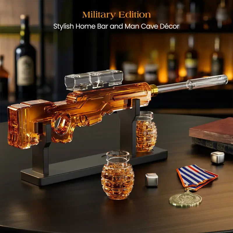Sniper Whiskey Decanter Set