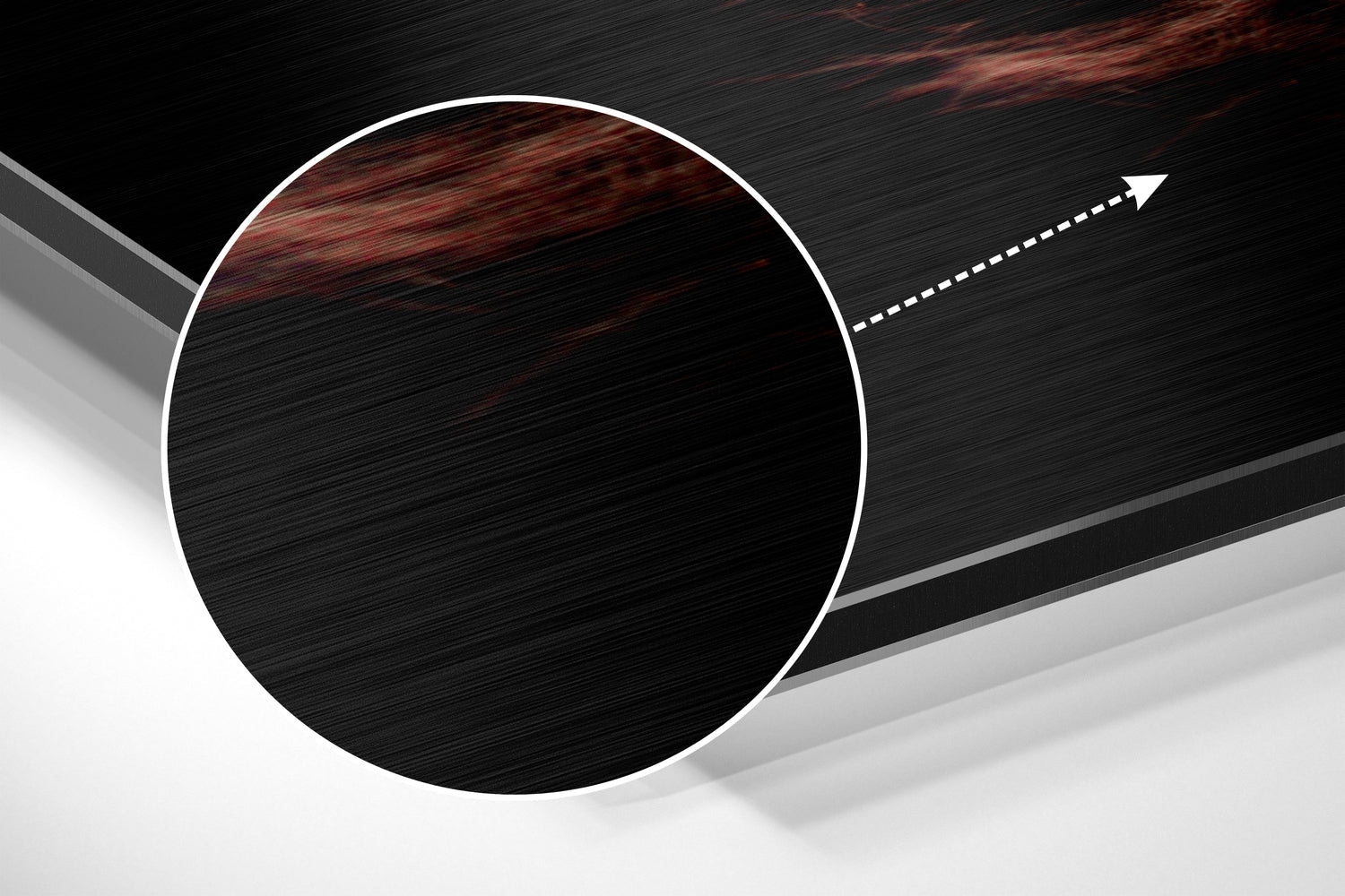 Feather Brushed Aluminium Dibond Wall Art