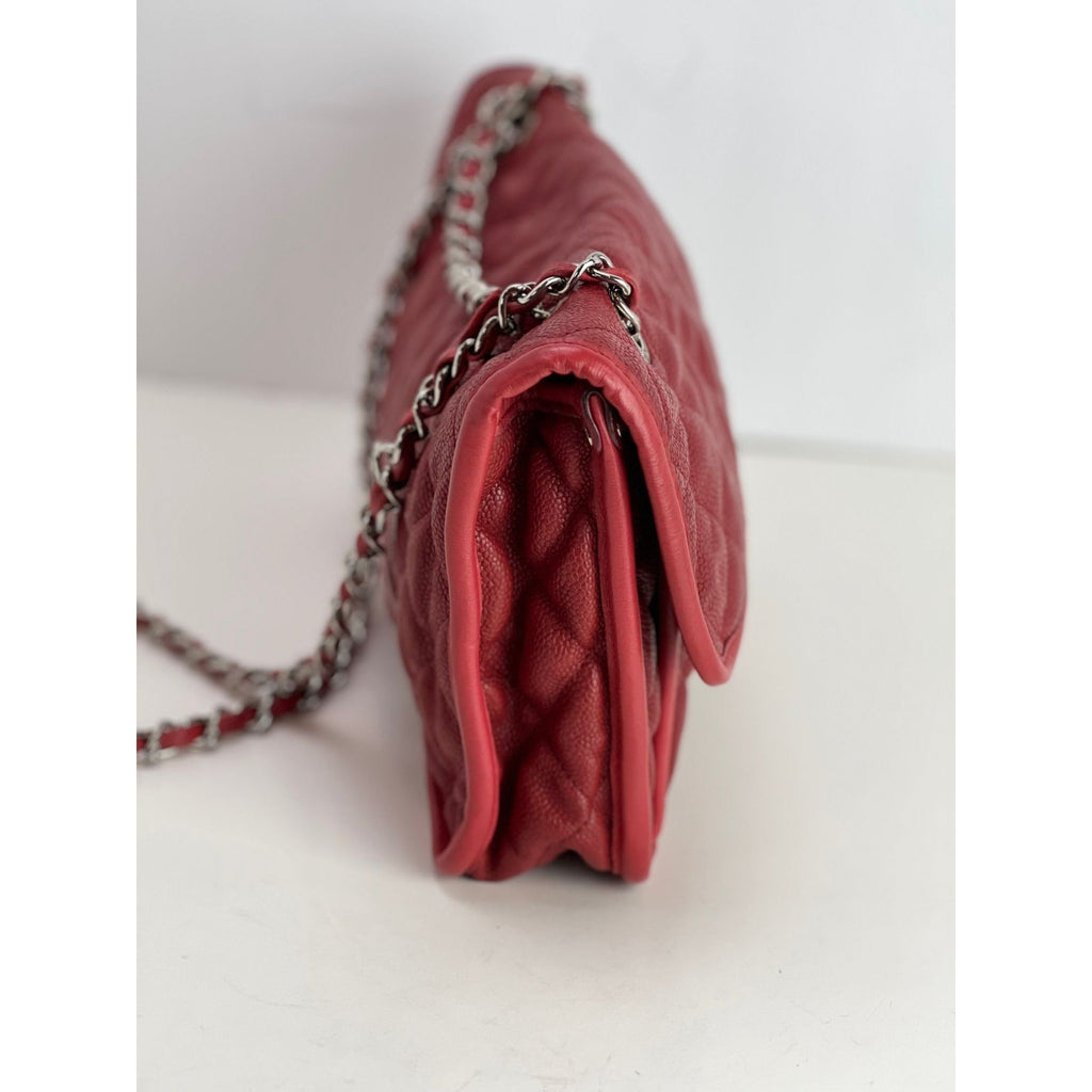 Chanel Caviar Quilted Medium French Riviera Red Flap