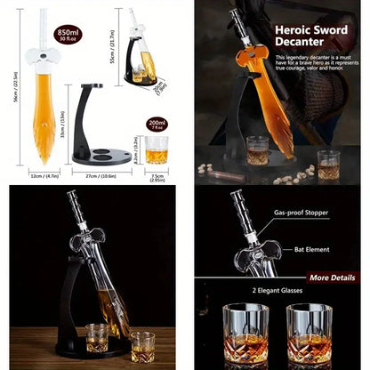Legendary Sword Decanter Gift Set