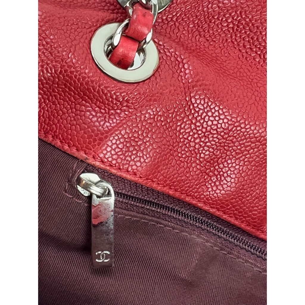 Chanel Caviar Quilted Medium French Riviera Red Flap