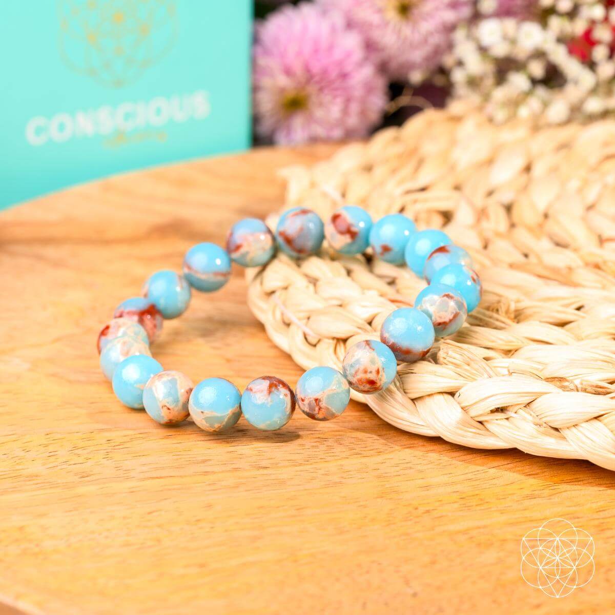 Empath’s Shield - Aqua Terra Jasper Bracelet