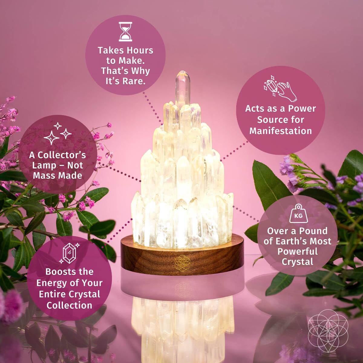 Gorgeous Quartz Manifestation Tower Lamp