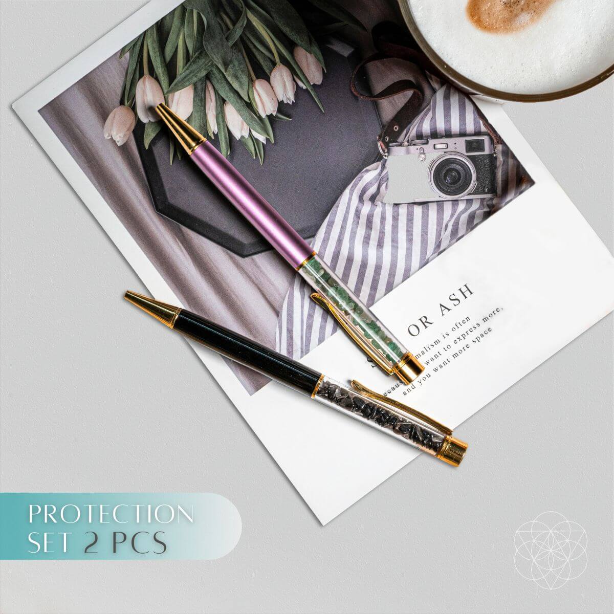 Self-Cleansing Crystal Pens