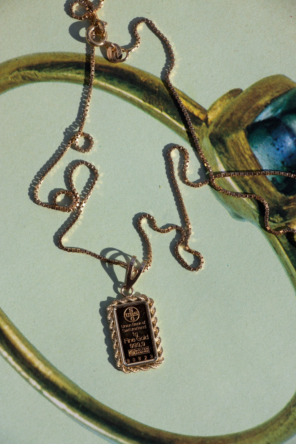 Vintage 14k and 24k Ingot Charm